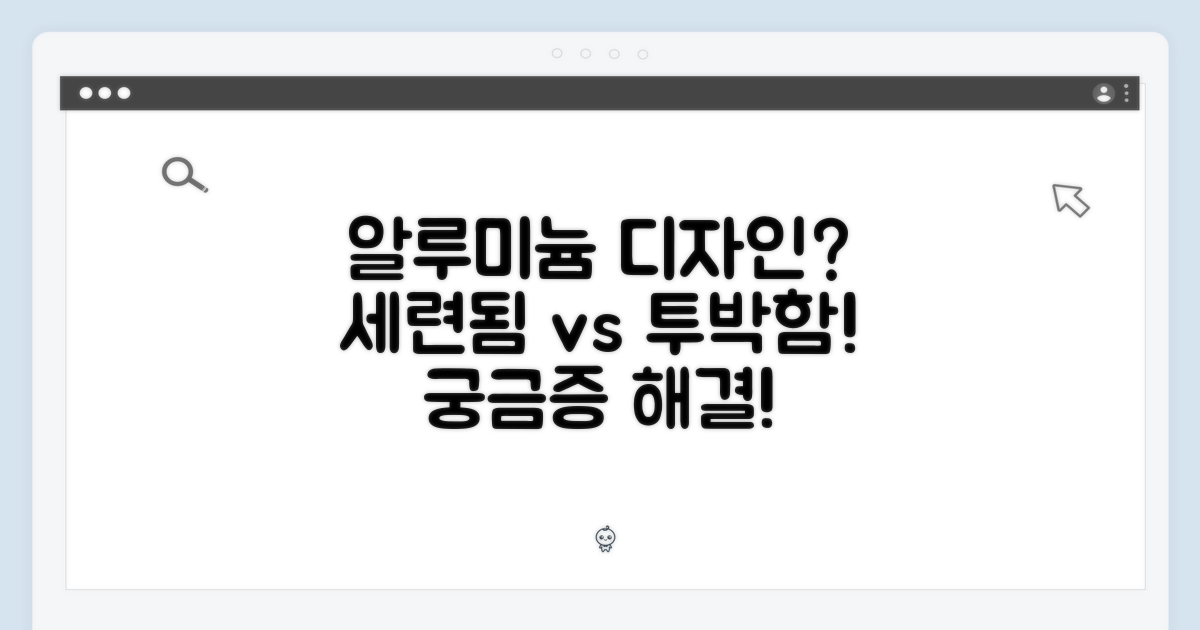 알루미늄, 디자인은 어떤가요?