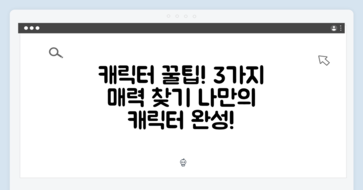 3가지 매력 포인트: 나만의 캐릭터 고르는 팁