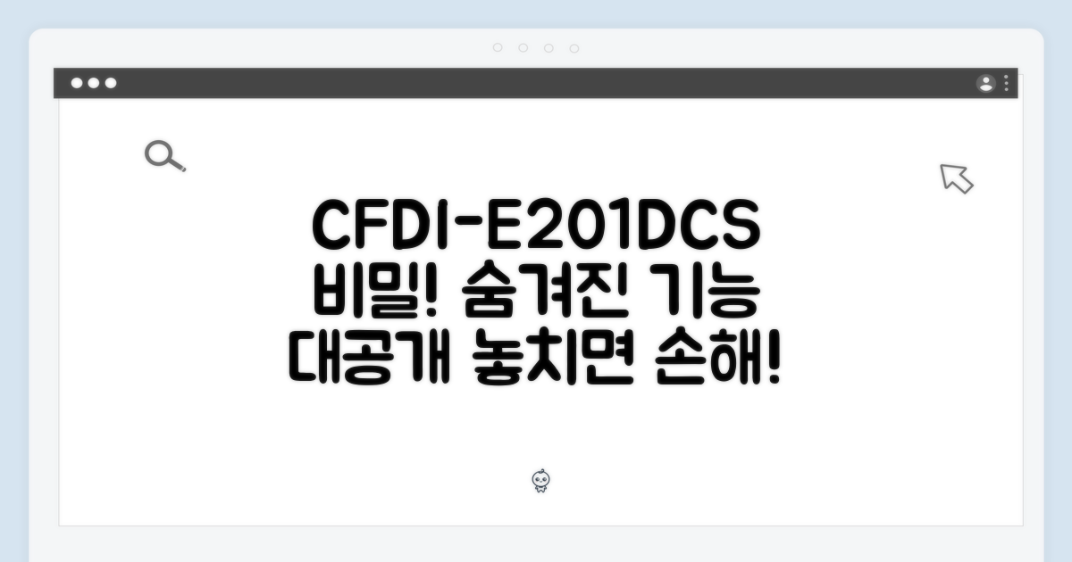 CFDI-E201DCS의 숨겨진 기능