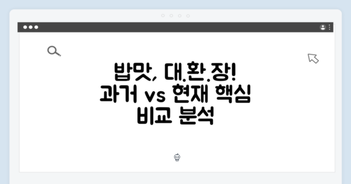 밥맛, 과거와 현재
