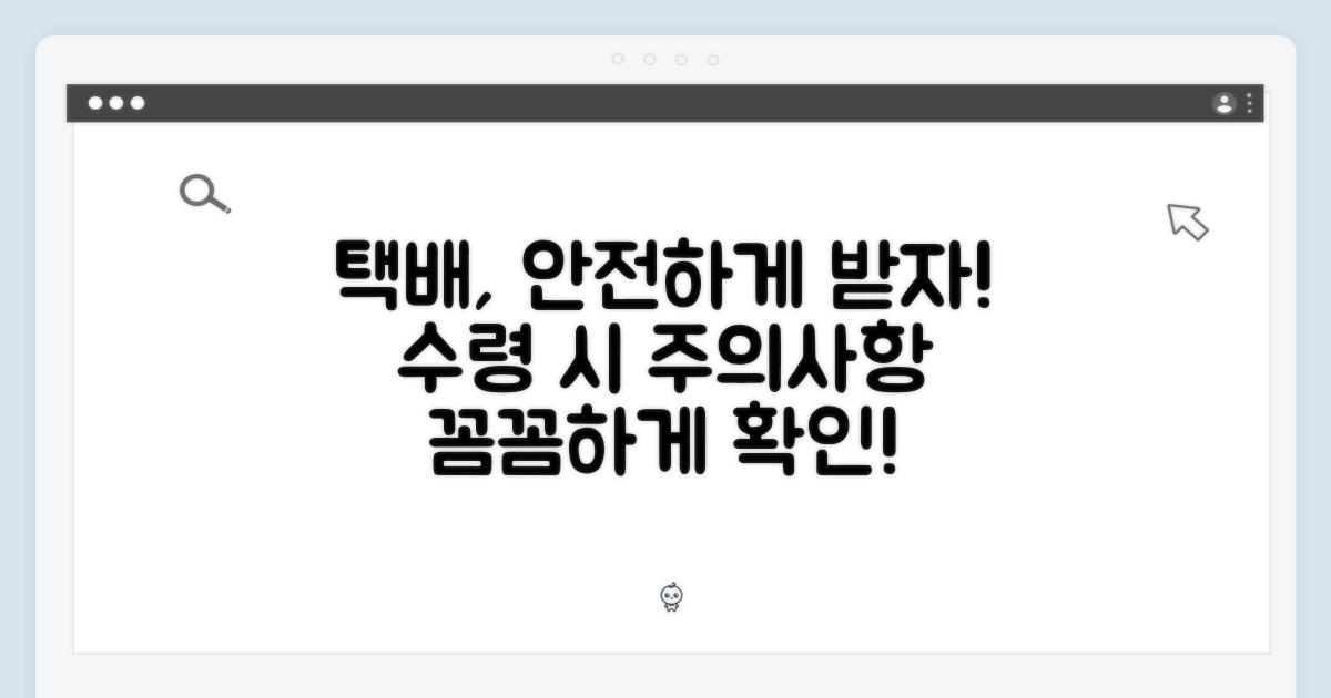 택배 수령 시 유의사항
