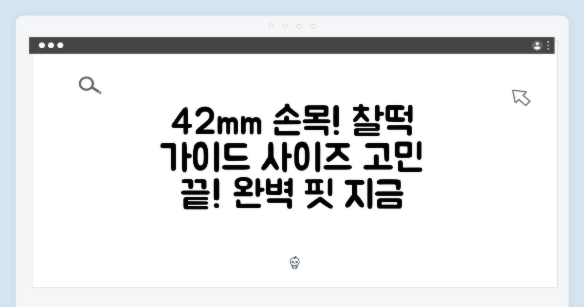 42mm 사이즈 착용 가이드
