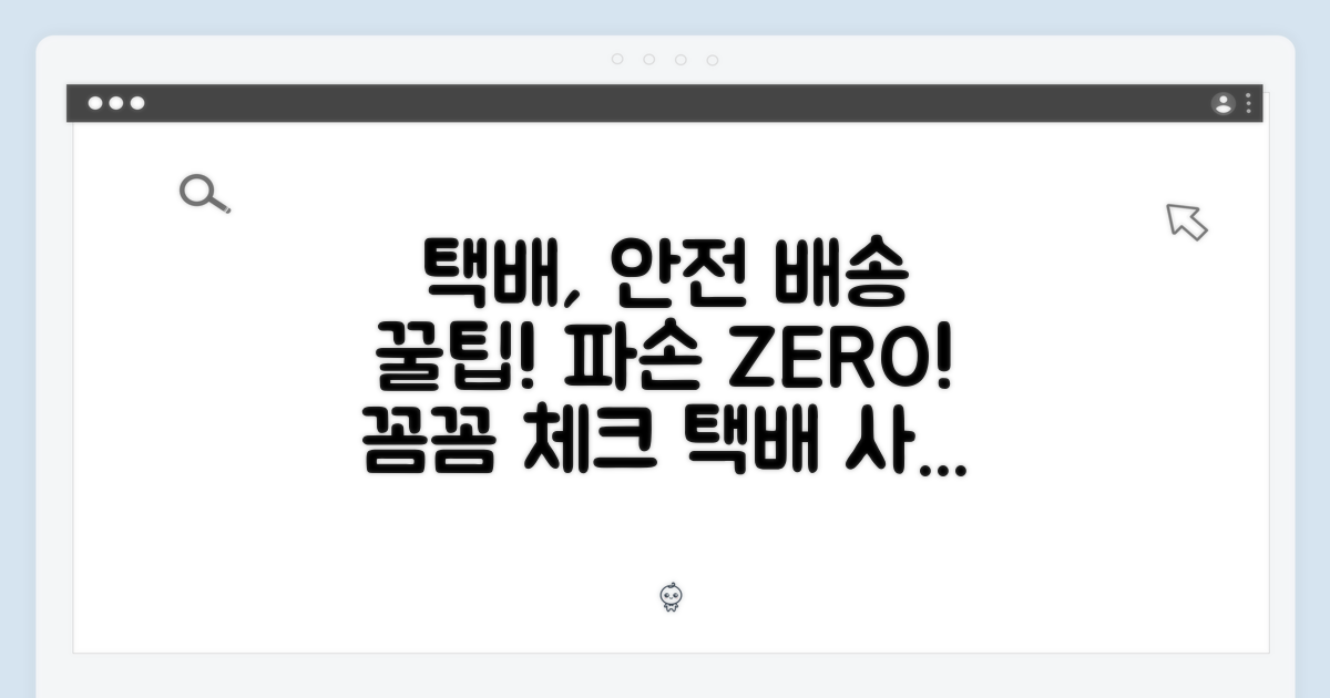 택배 발송, 안전하게 받으려면