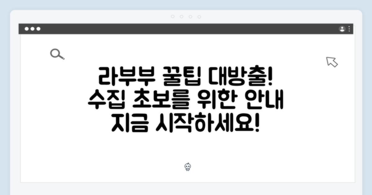 라부부 수집, 초보자를 위한 안내