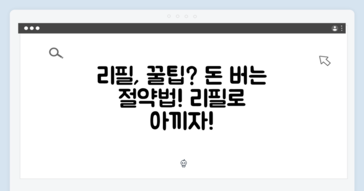 리필, 비용 절감 전략?