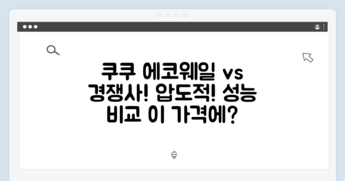 쿠쿠 에코웨일, 다른 브랜드와 비교