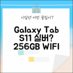 갤럭시탭 S11 실버, 256GB WIFI, 살까 말까?