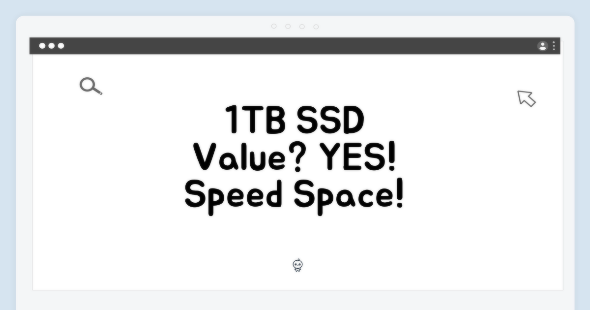 1TB SSD의 가치