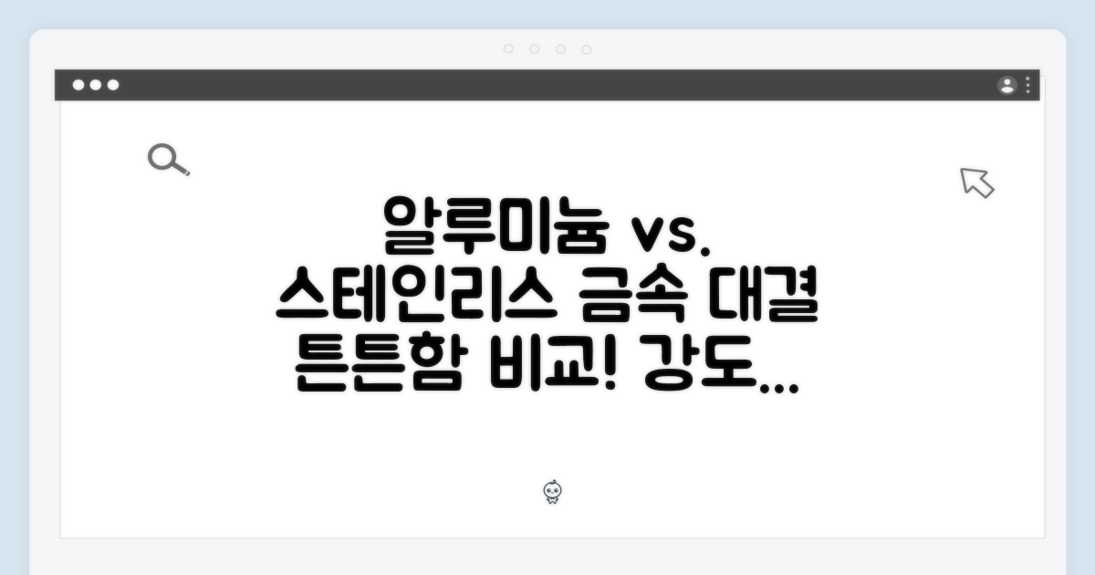 알루미늄 vs 스테인리스 스틸
