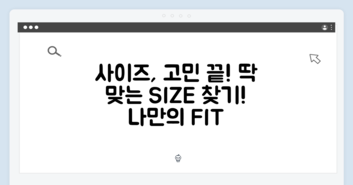 사이즈 선택 가이드