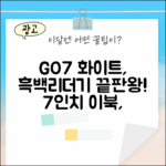 오닉스 GO7 화이트 단품+젤리, 7인치 흑백 이북리더기 후기!