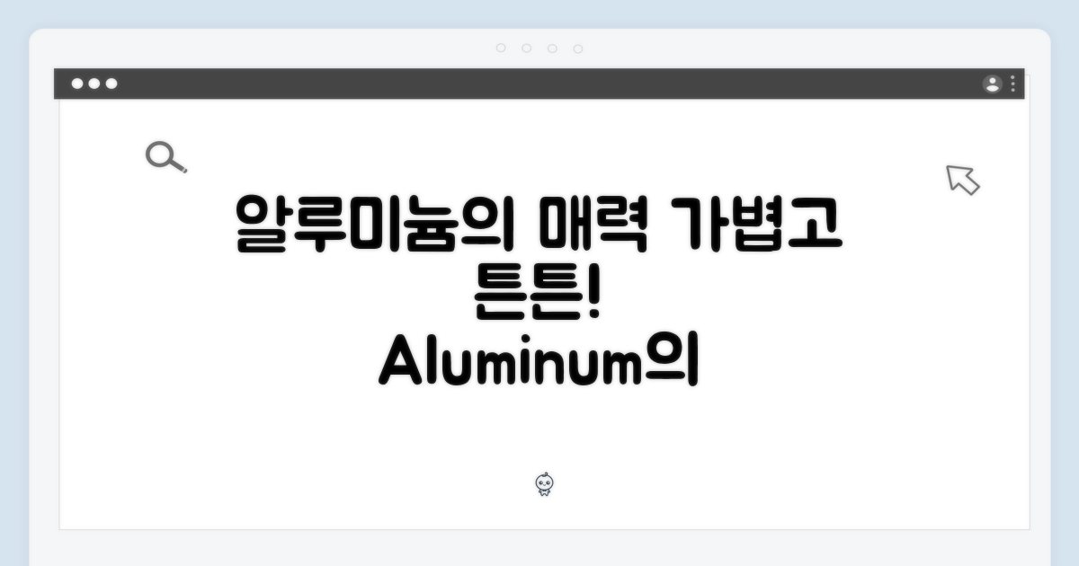 알루미늄의 매력