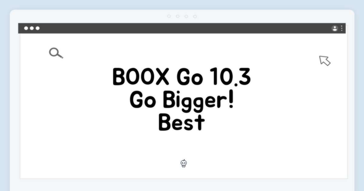 BOOX Go 10.3의 장점
