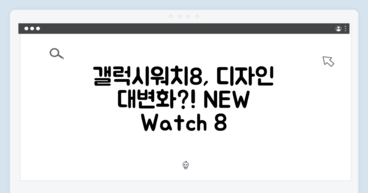 갤럭시워치8, 디자인 변화?