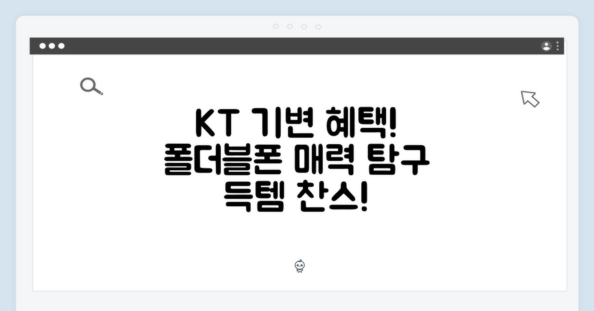 KT 기변 혜택 & 폴더블폰의 매력