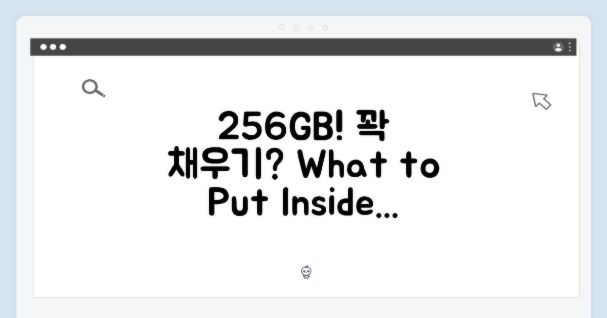256GB, 무엇을 담을까?