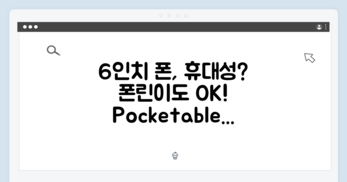 6인치, 휴대성은 어떨까?