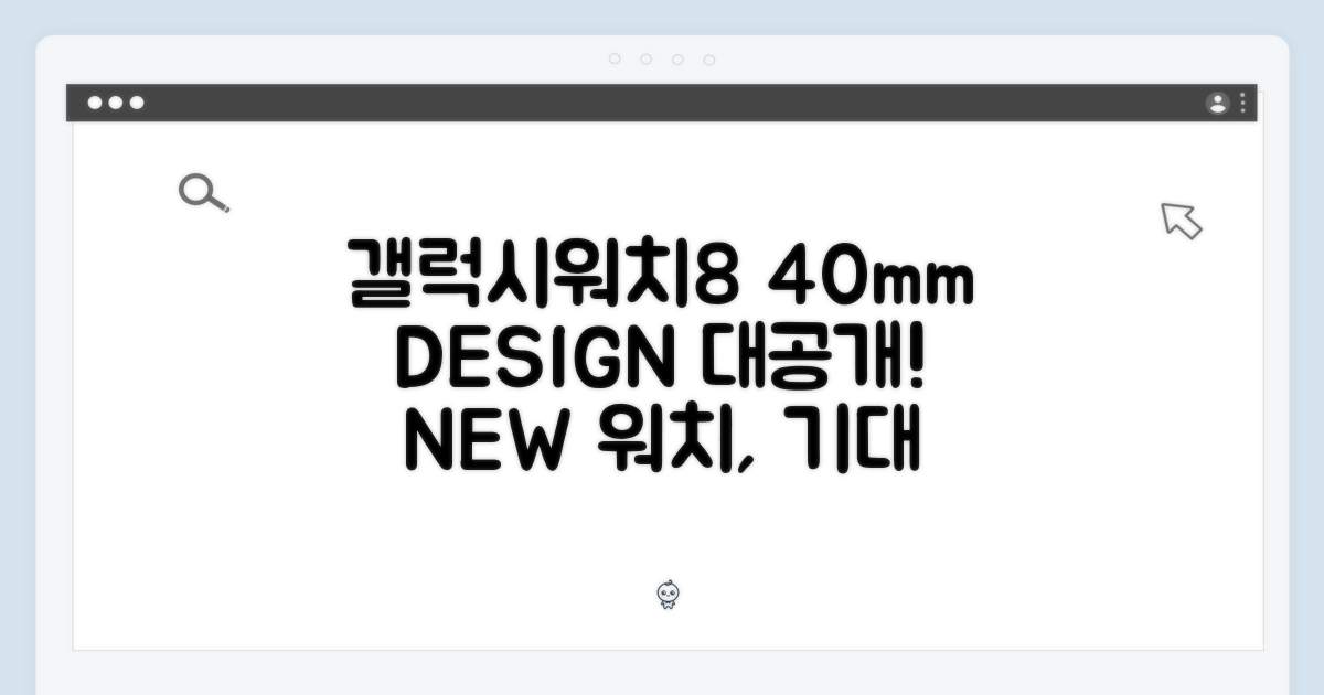 갤럭시워치8 40mm 디자인