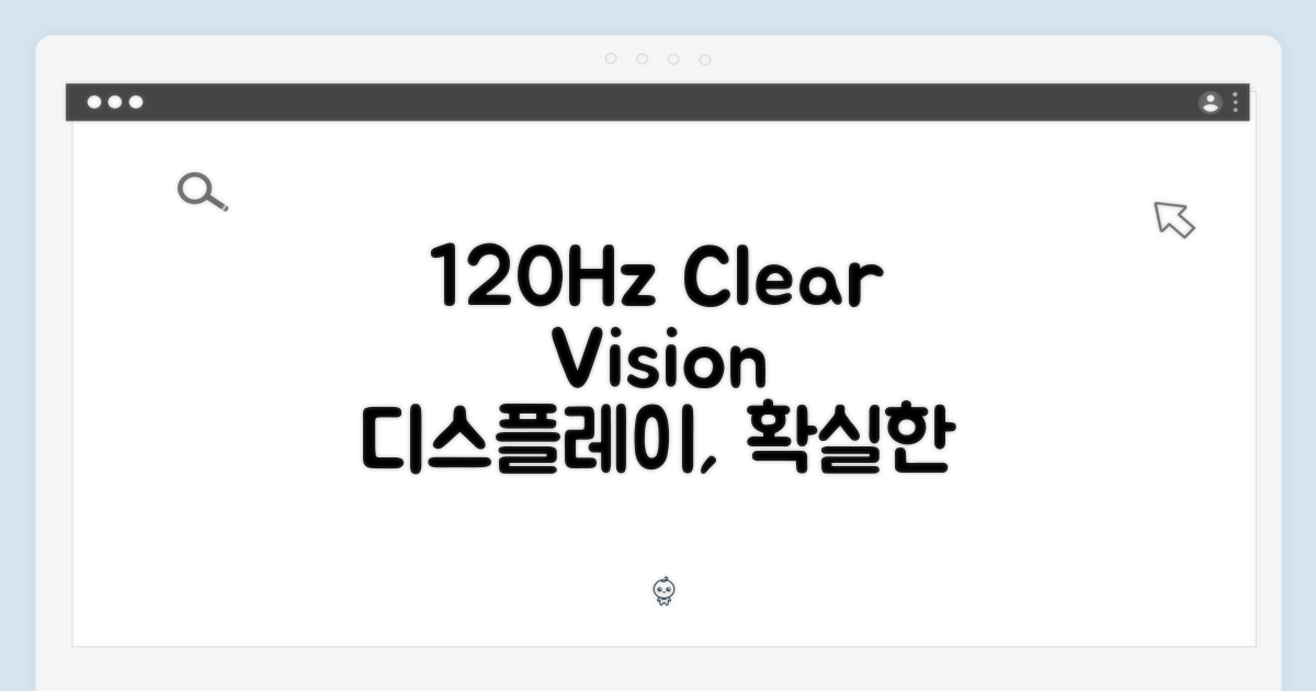 120Hz 디스플레이의 선명함