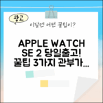 미국당일출고] 애플워치 SE 2, 40mm! 관부가세 포함 꿀팁 3가지