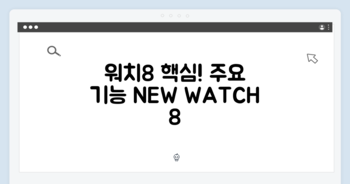 워치8 주요 특징