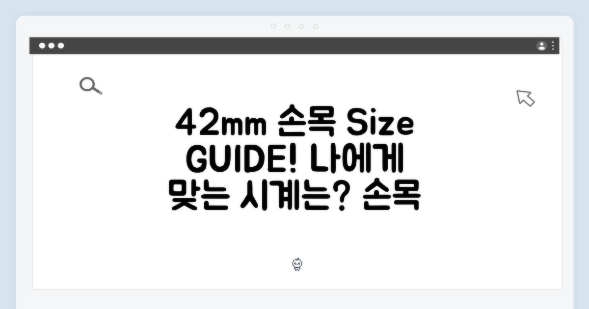 42mm: 손목 사이즈 가이드
