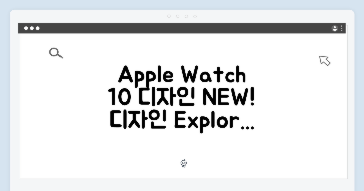 Apple Watch 10: 디자인 탐구