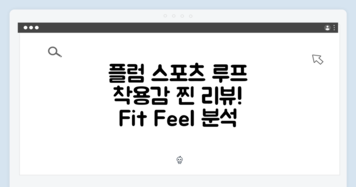 플럼 스포츠 루프: 착용감 분석