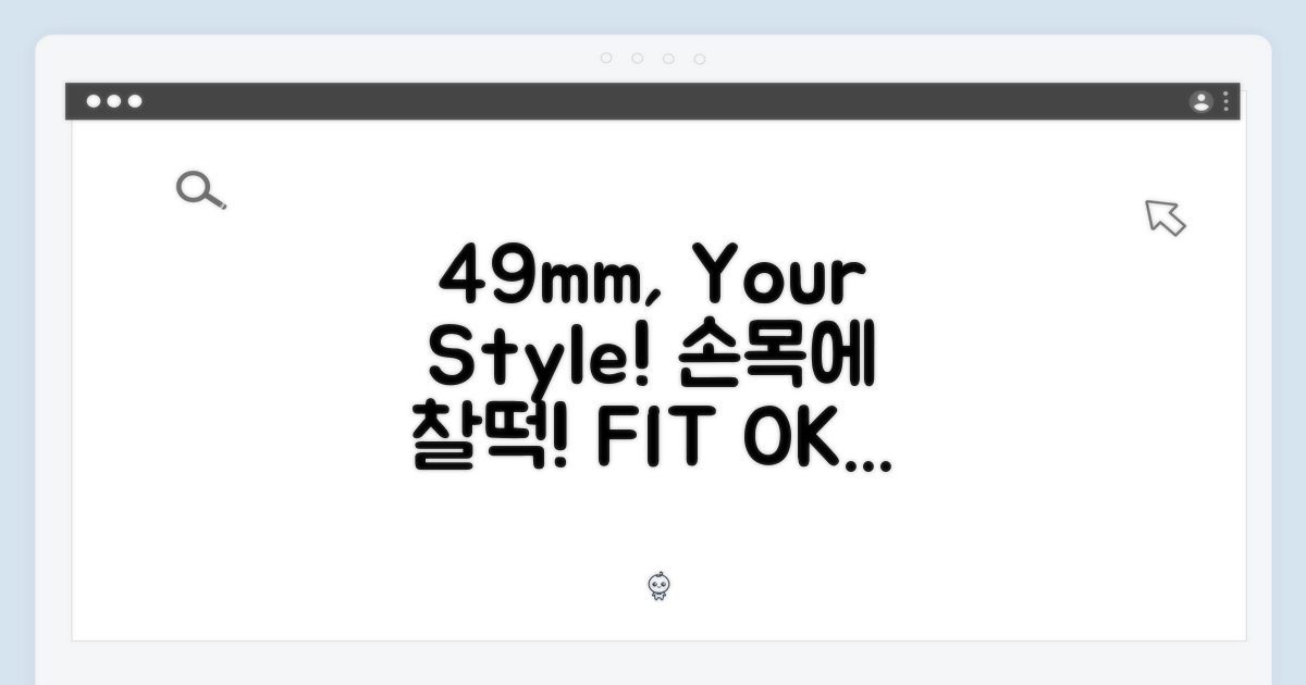 49mm, 당신의 손목에 맞는 스타일