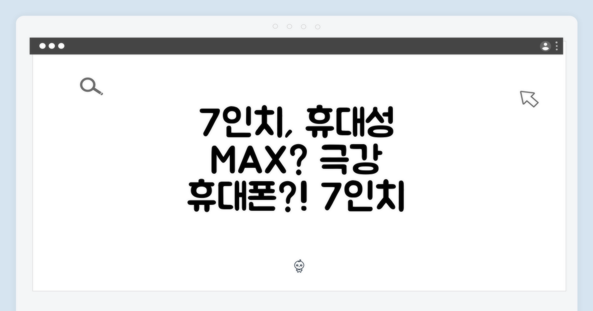 7인치, 휴대성 극대화?