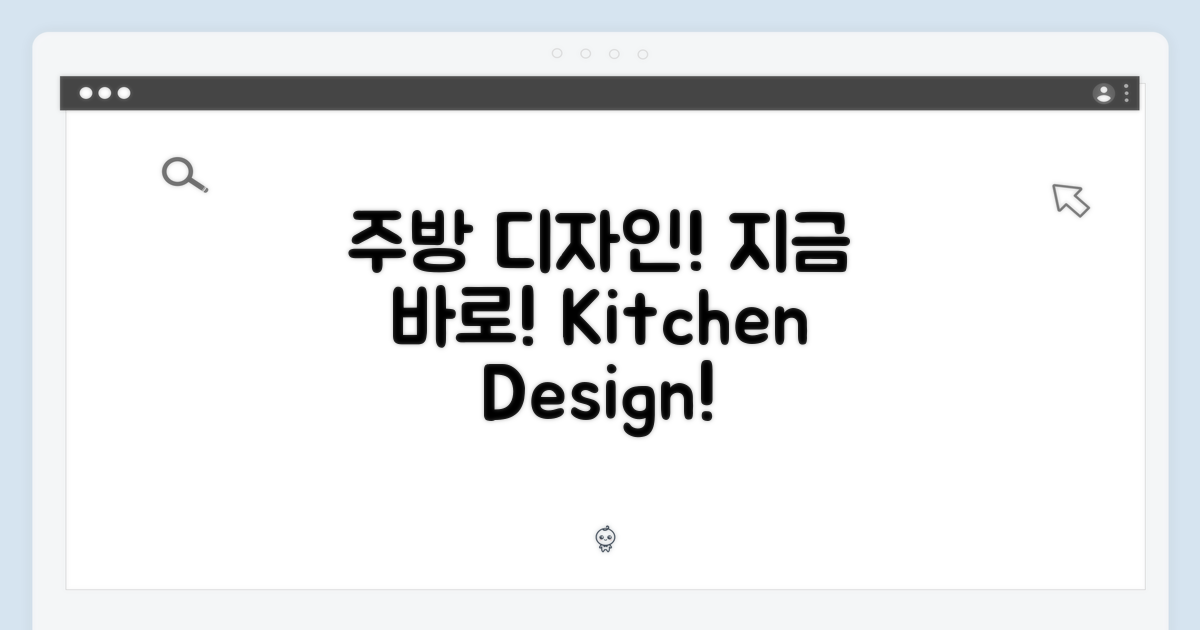 지금 바로 주방을 디자인하세요!