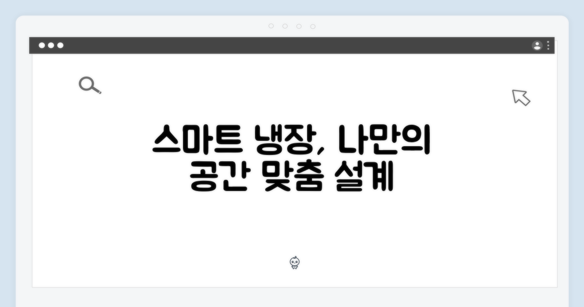 스마트한 냉장, 맞춤 공간