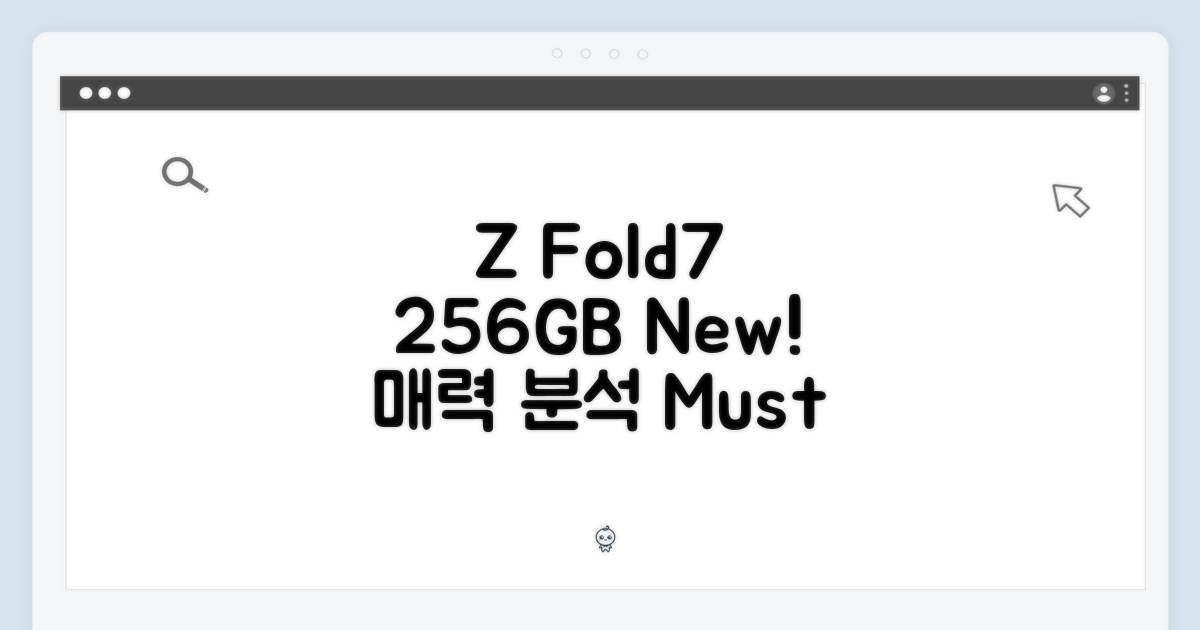 최신 Z Fold7 256GB, 매력 분석