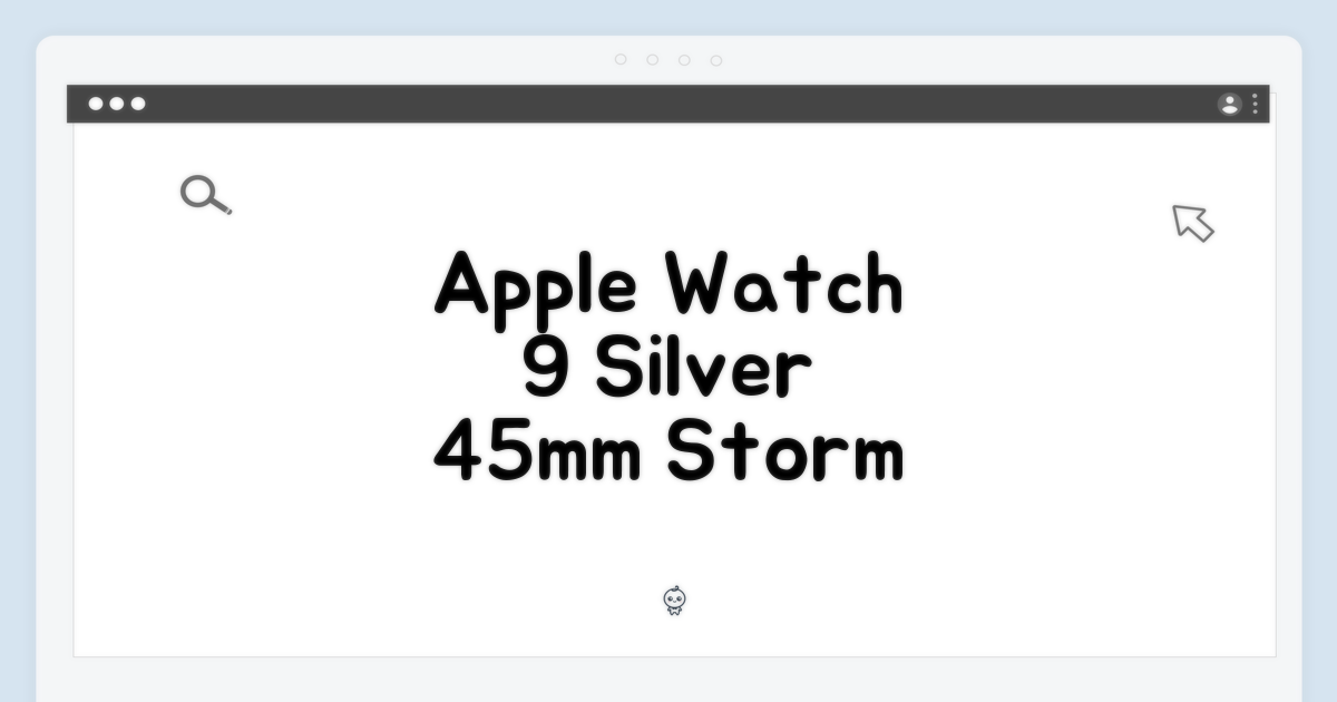 애플워치9 GPS 실버 45mm, 스톰 블루, 이 색 조합 어때?