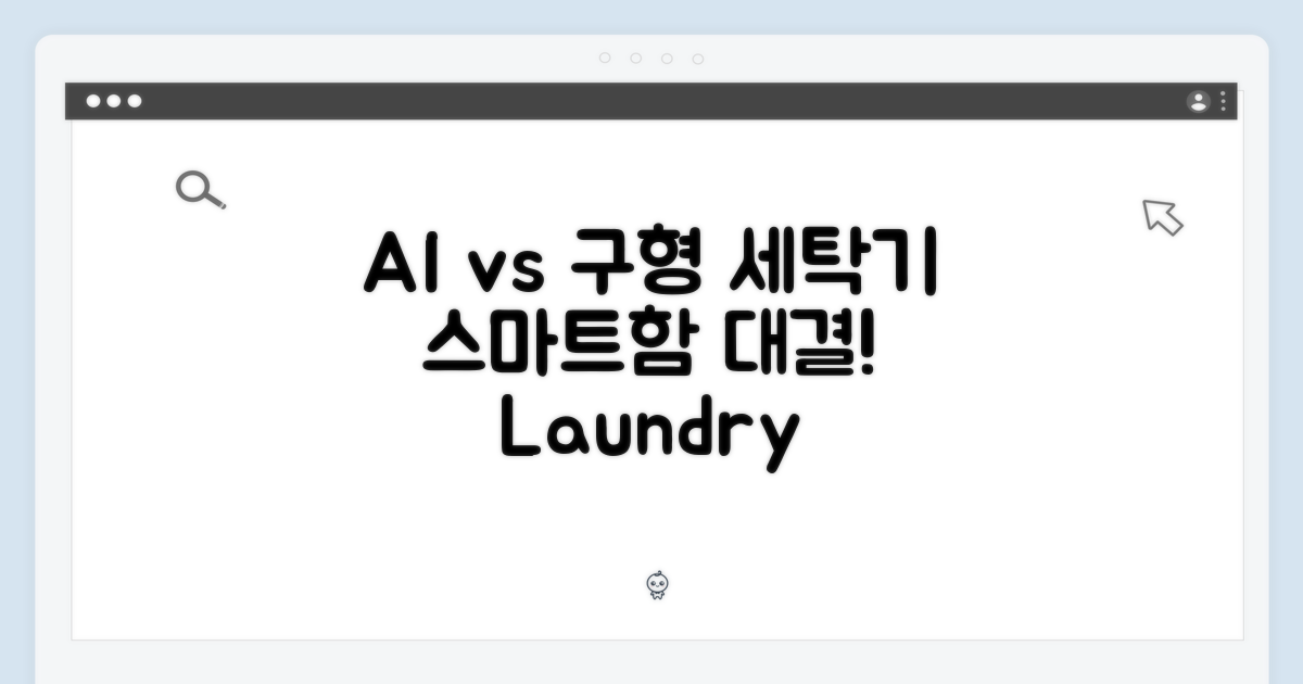 AI 똑똑함 vs 기존 세탁기
