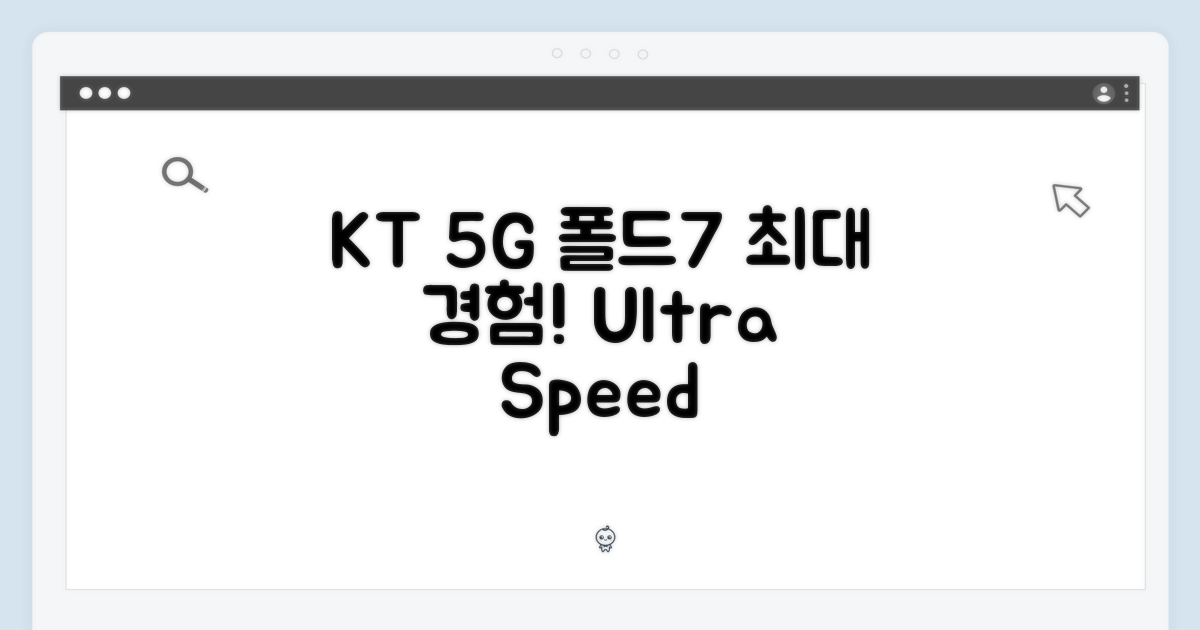KT 5G, 폴드7 경험 극대화