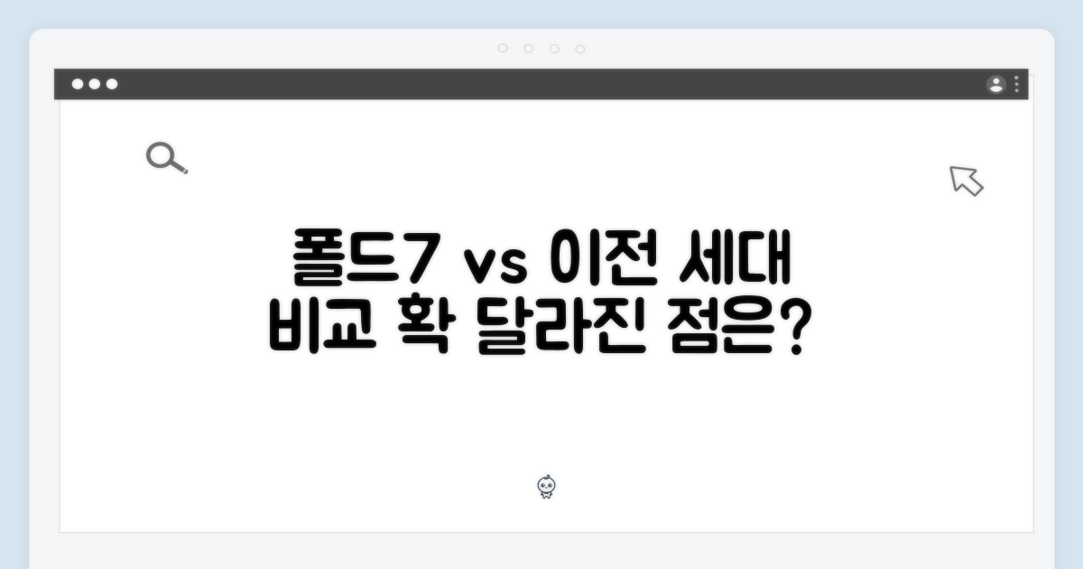폴드7, 이전 세대와 비교