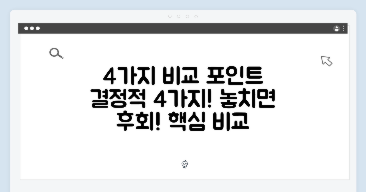 4가지 비교 포인트