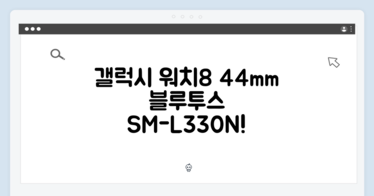 놀라운 갤럭시 워치8 44mm 블루투스 SM-L330N