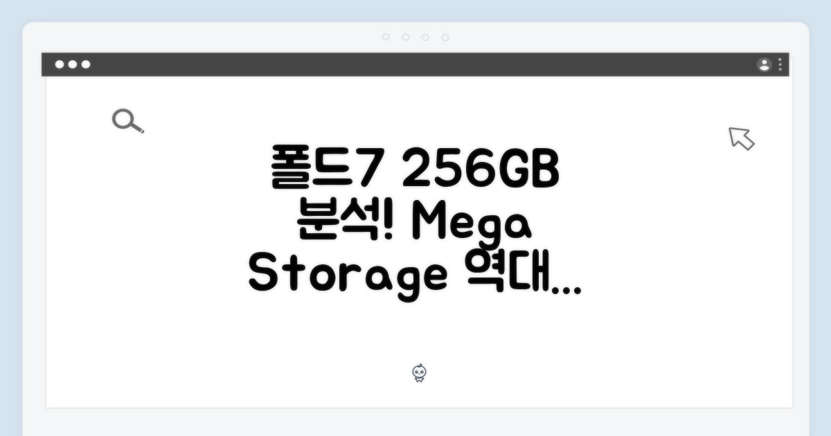 최신 폴드7, 256GB 용량 분석