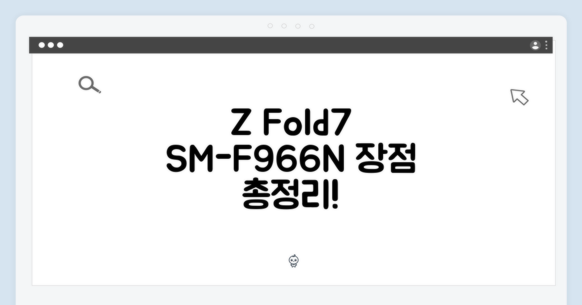 SM-F966N, Z Fold7 장점 총정리