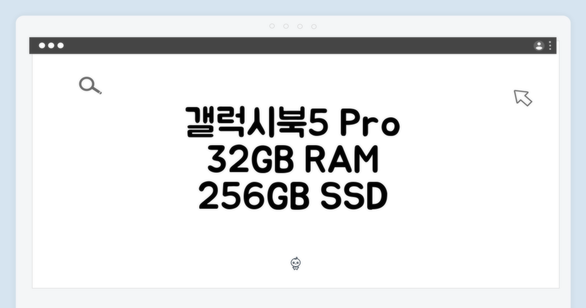 갤럭시북5 프로 32GB: 256GB 활용 5가지 팁