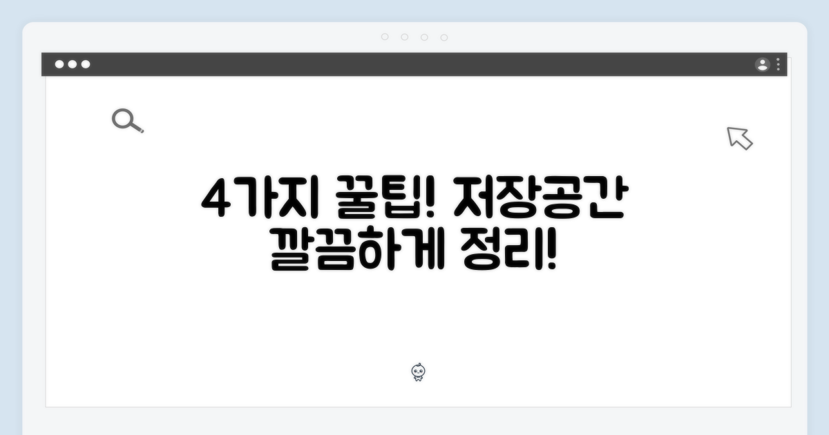 4가지 저장공간 관리법