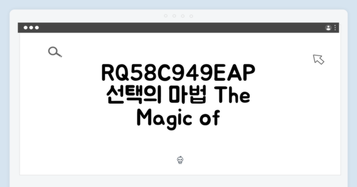 RQ58C949EAP, 선택의 마법