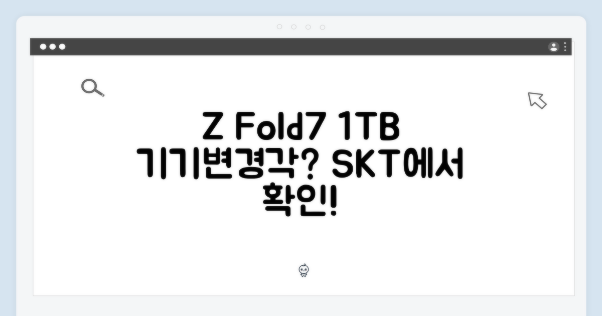 SKT 갤럭시 Z Fold7 1TB, 기기변경할 만할까?