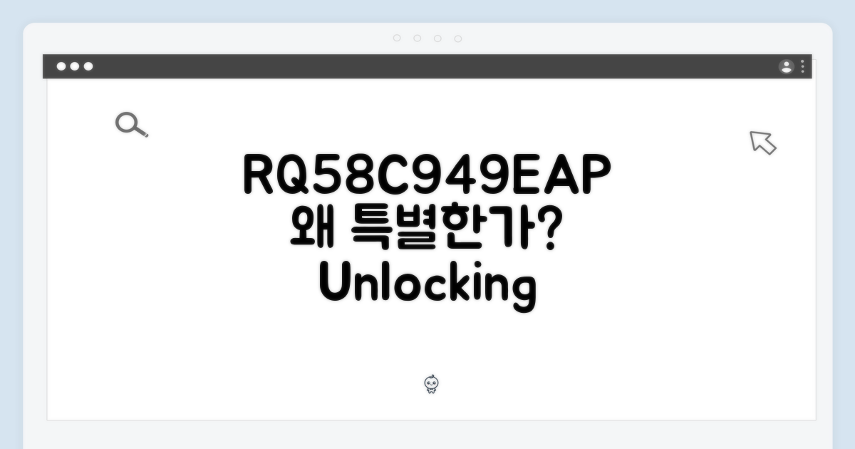RQ58C949EAP, 왜 특별할까