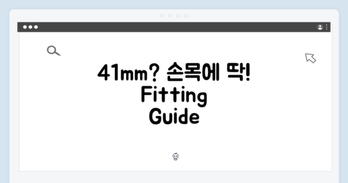 41mm, 손목에 딱 맞을까?