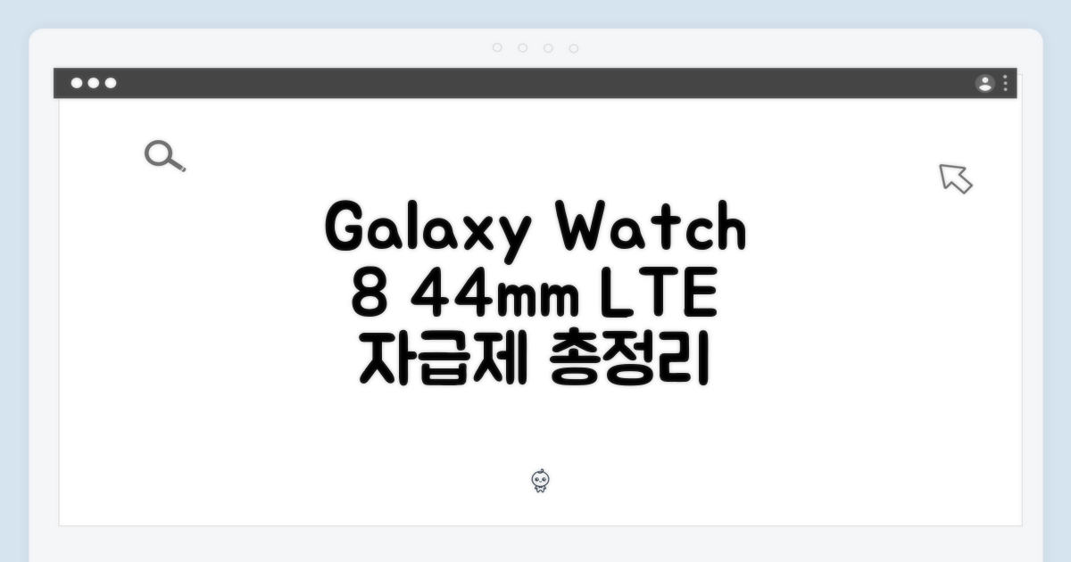 갤럭시워치8 44mm LTE 자급제 완벽 가이드