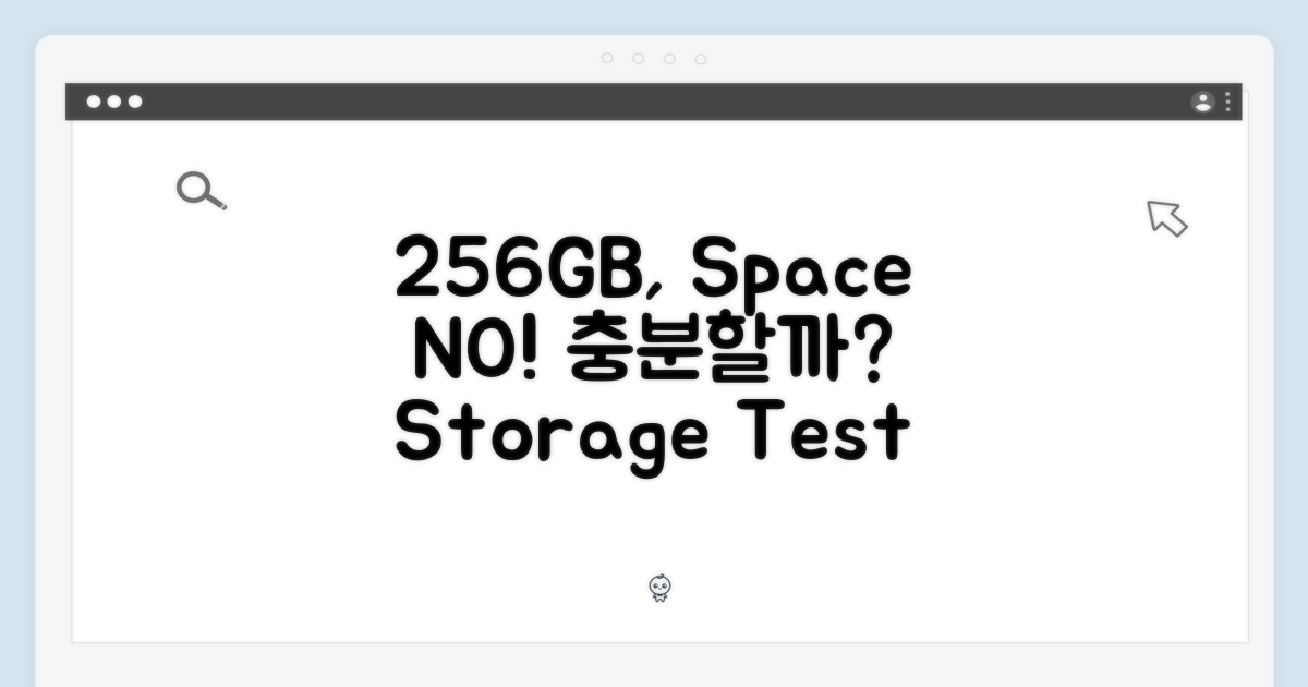 256GB 용량, 부족하지 않을까?