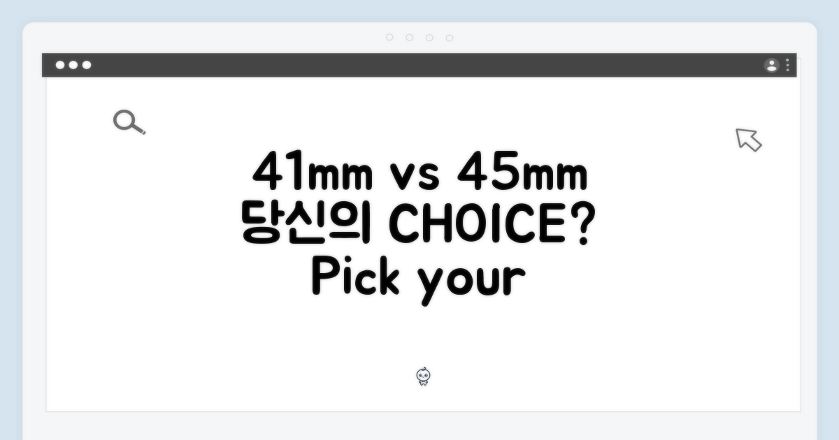 41mm vs 45mm, 당신의 선택은?